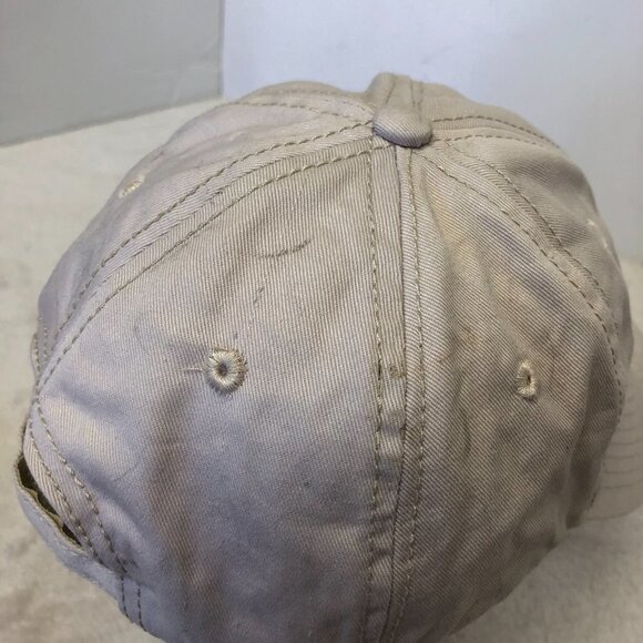 Bushnell Beige Cotton Adjustable Baseball Hat Cap Unisex - Picture 4 of 8